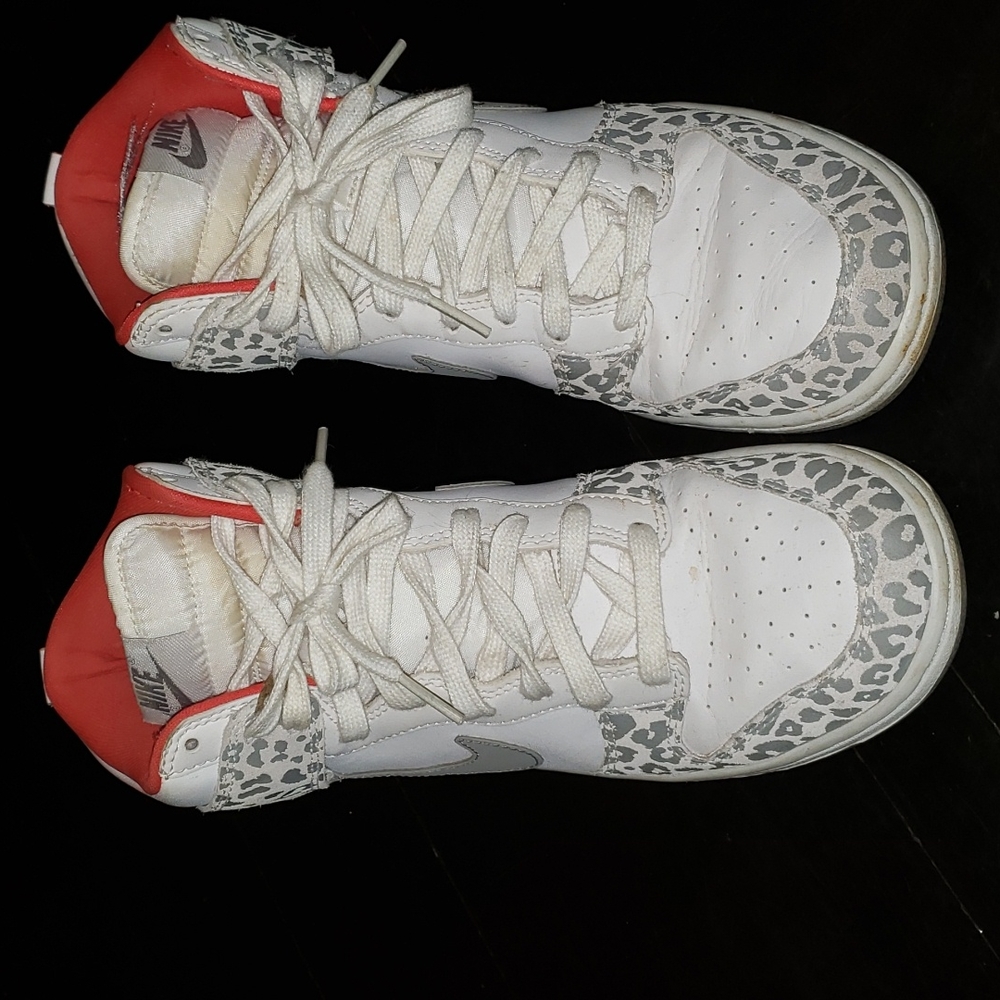 Nike leopard peach high tops